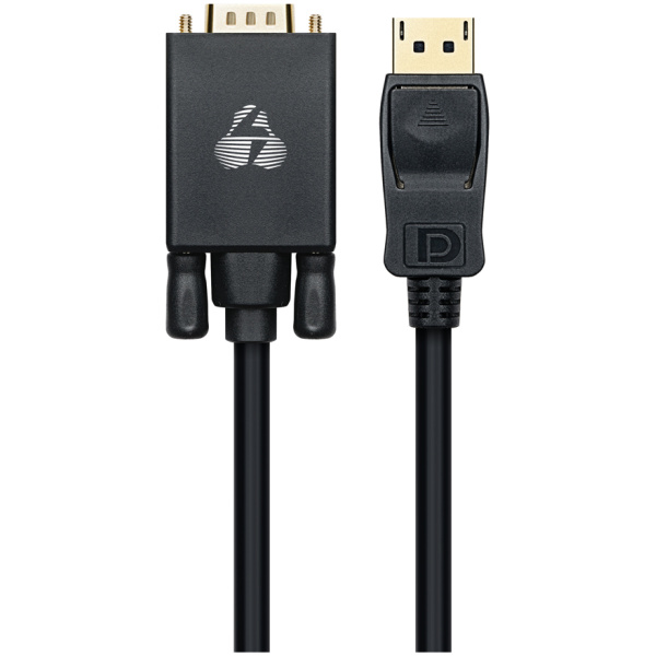 POWERTECH καλώδιο DisplayPort σε VGA CAB-DP056, 1080p, 1.8m, μαύρο