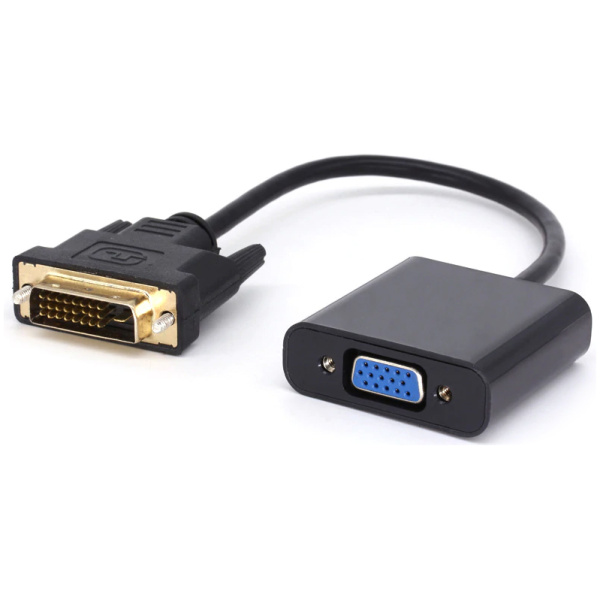POWERTECH αντάπτορας DVI(M) σε VGA(F), 1080p, Active, 0.20, μαύρος