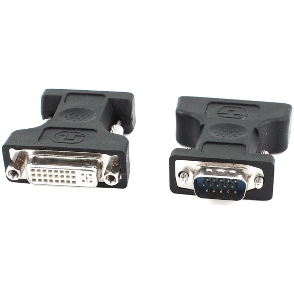 POWERTECH αντάπτορας VGA σε DVI 24+5 CAB-G016, συμβατό με 24+1, μαύρος