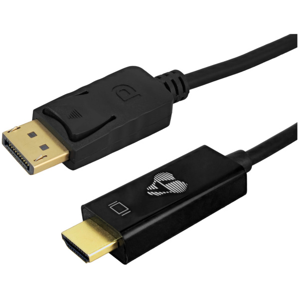 POWERTECH καλώδιο DisplayPort σε HDMI CAB-H188, 4K/60Hz, 21.6 Gbps, 2m, μαύρο