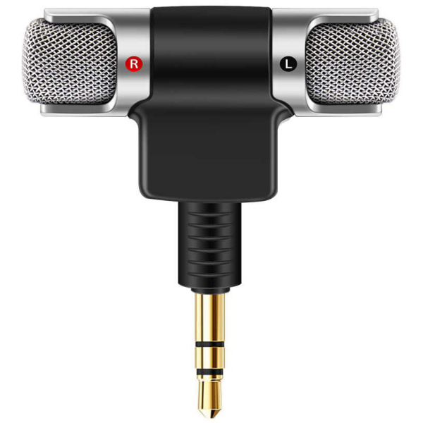 POWERTECH mini μικρόφωνο CAB-J041, stereo, 3.5mm