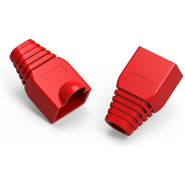 POWERTECH κάλυμμα για βύσμα δικτύου RJ45 CAB-N093, κόκκινο, 10τμχ