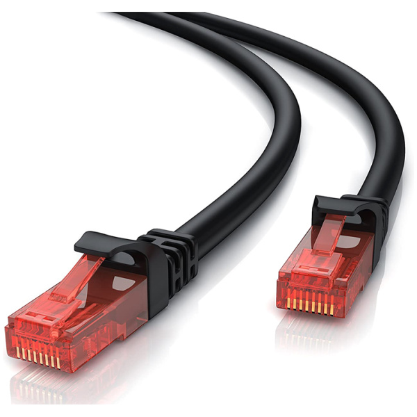 POWERTECH καλώδιο δικτύου CAB-N277, Cat 6 U/UTP, copper 24AWG, 5m, μαύρο