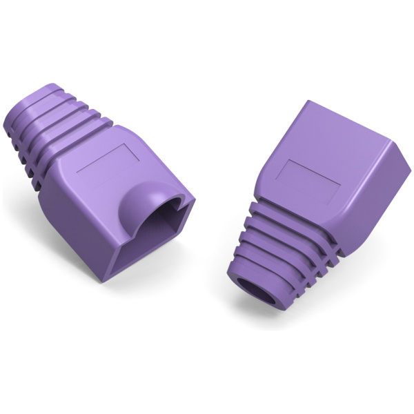 POWERTECH κάλυμμα για βύσμα δικτύου RJ45 CAB-N283, μωβ, 10τμχ