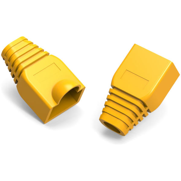 POWERTECH κάλυμμα για βύσμα δικτύου RJ45 CAB-N284 κίτρινο, 10τμχ
