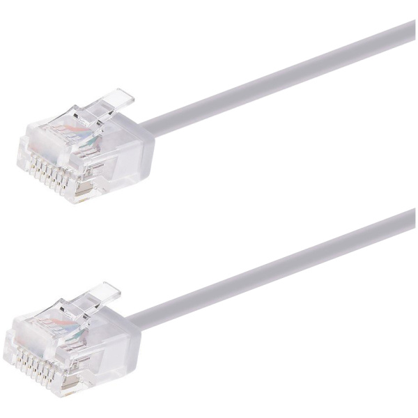 POWERTECH καλώδιο δικτύου CAB-N442, Cat 6A U/UTP, ultra slim, copper, 500MHz, 3m, γκρι