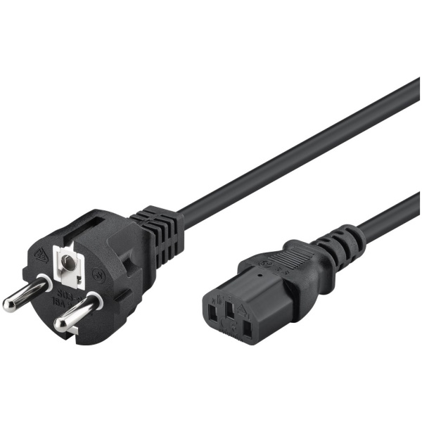 POWERTECH καλώδιο τροφοδοσίας CAB-P006, 3x 1mm², cooper, 1.5m, μαύρο