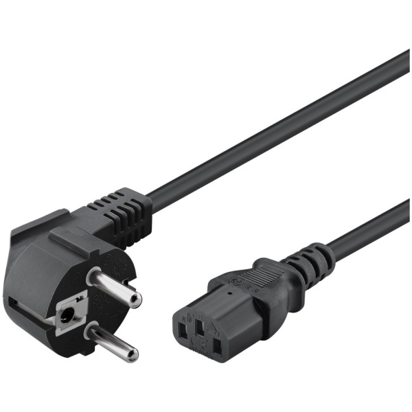 POWERTECH καλώδιο τροφοδοσίας PC CAB-P016, 3x 0.50mm², 1.5m, μαύρο