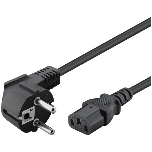 POWERTECH Καλώδιο τροφοδοσίας CAB-P020, 3x 0.75mm², CCS, 1.5m, μαύρο