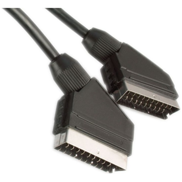 POWERTECH καλώδιο Scart 21pin σε Scart 21pin CAB-S003, 3m, μαύρο