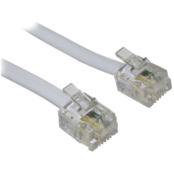 POWERTECH καλώδιο τηλεφώνου CAB-T028 RJ11 6P4C, CCA, 20m, λευκό