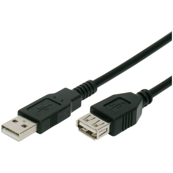 POWERTECH καλώδιο προέκτασης USB CAB-U013, 480Mbps, 5m, μαύρο
