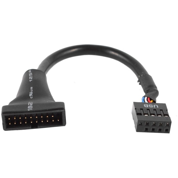 POWERTECH καλώδιο USB 2.0 9pin σε USB 3.0 20pin CAB-U046, 0.20m