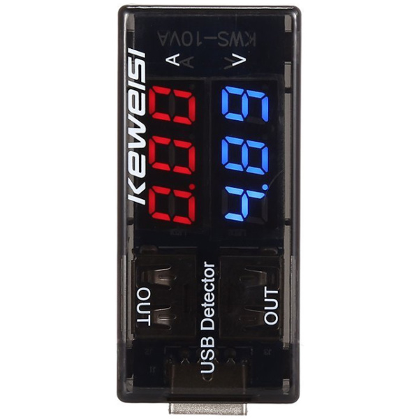 KEWEISI Συσκευή ελέγχου θύρας USB KWS-10VA, 2x USB Output, 3-9V