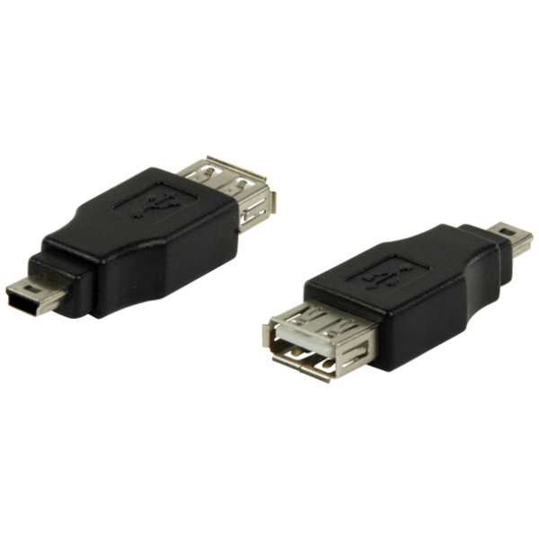 POWERTECH αντάπτορας USB σε USB Mini CAB-U141, μαύρος