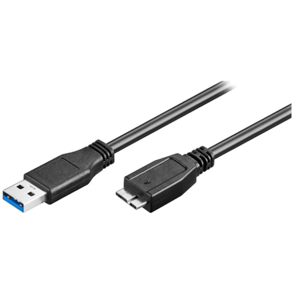 POWERTECH καλώδιο USB σε Micro B USB CAB-U142, 5Gbps, 0.5m, μαύρο