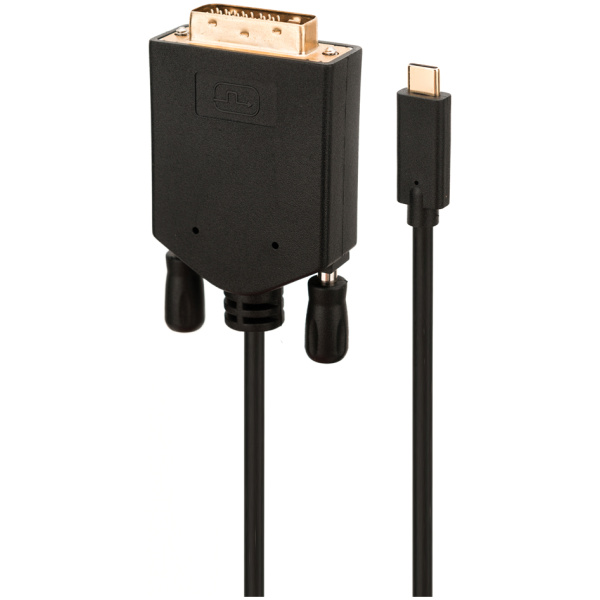 POWERTECH καλώδιο USB-C σε DVI CAB-UC050, 1080p/60Hz, 2m, μαύρο