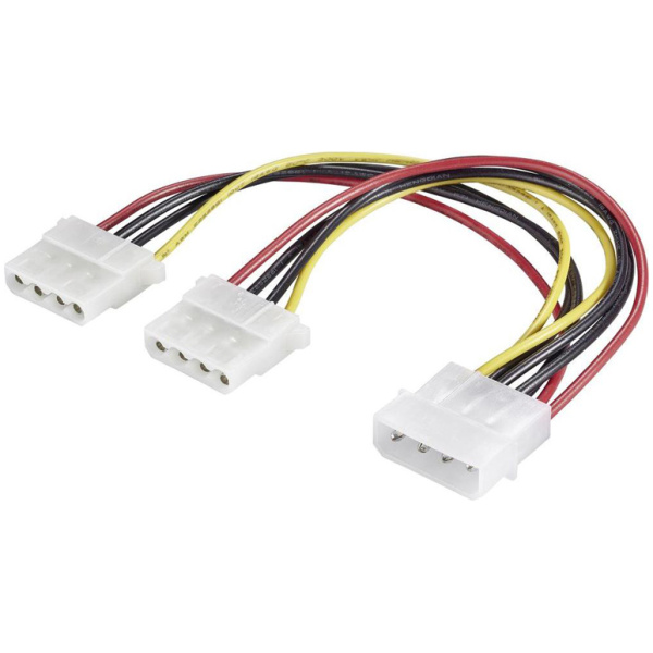 POWERTECH καλώδιο ρεύματος IDE (F) σε 2x IDE (M) CAB-W004, 20cm