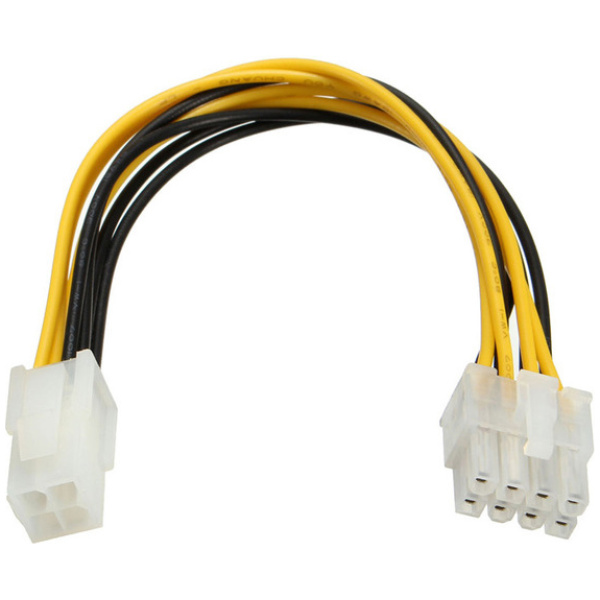 POWERTECH καλώδιο για MB 4pin θηλυκό σε 8pin αρσενικό CAB-W007, 20cm