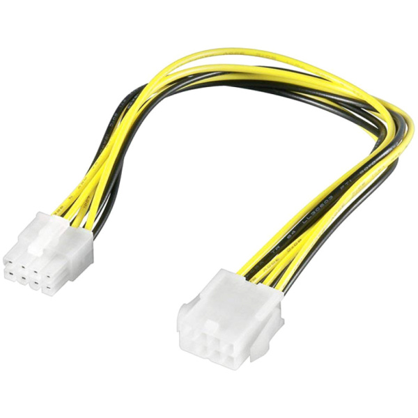 POWERTECH καλώδιο για MB 8pin αρσενικό σε 8pin θηλυκό CAB-W008, 20cm