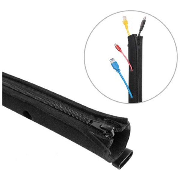 BRATECK κάλυμμα καλωδίων τύπου Flex Wrap CC15-1, με φερμουάρ, Φ30cm x1m