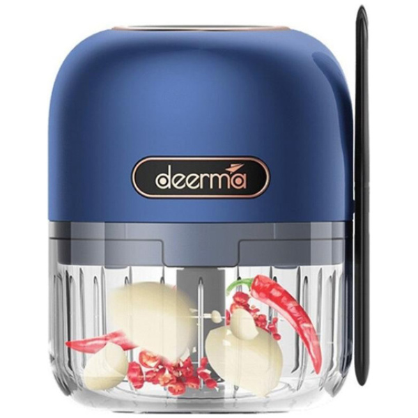 DEERMA πολυκόπτης JS100, επαναφορτιζόμενος , 150ml, 40W, 3 λεπίδες, μπλε