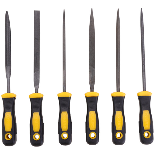 DELI σετ λίμες DL75108 με αντιολισθητική λαβή, μετάλλου, 160mm, 6τμχ