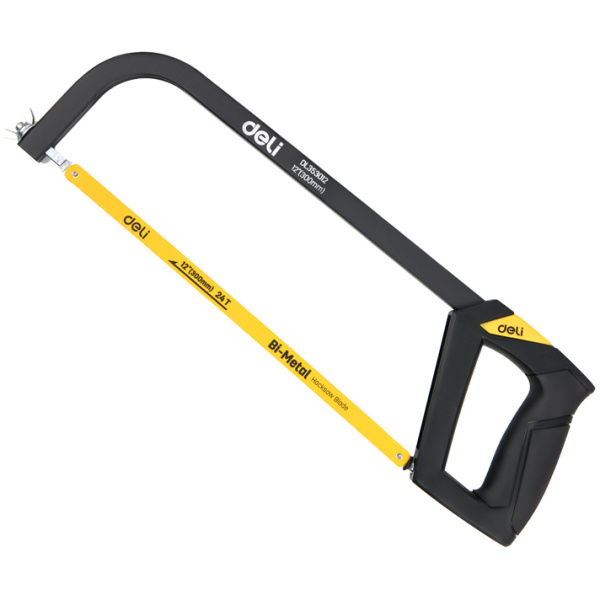 DELI πριόνι σιδήρου/ξύλου DL353012 με εργονομική λαβή, 300mm, 24 TPI