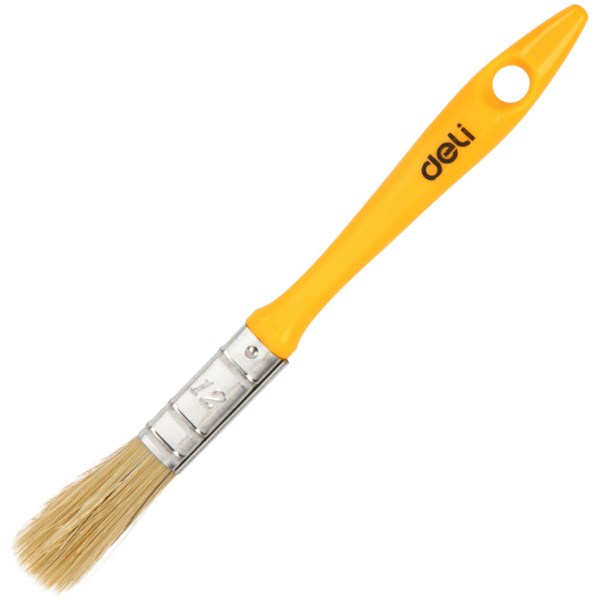 DELI πινέλο βαφής DL509131 με φυσικές τρίχες, πλαστική λαβή, 12mm