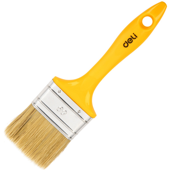 DELI πινέλο βαφής DL509136 με φυσικές τρίχες, πλαστική λαβή, 60mm