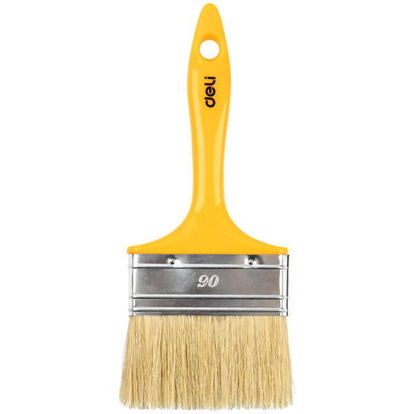 DELI πινέλο βαφής DL509138 με φυσικές τρίχες, πλαστική λαβή, 90mm