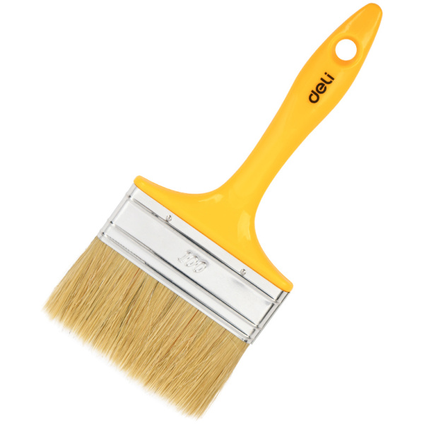 DELI πινέλο βαφής DL509139 με φυσικές τρίχες, πλαστική λαβή, 100mm