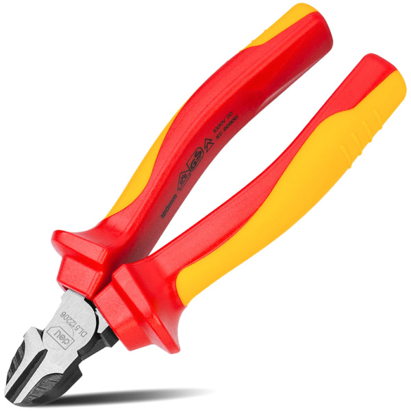 DELI πλαγιοκόφτης ηλεκτρολόγου DL512206 με αντιολισθητικές λαβές, VDE 1000V, 160mm