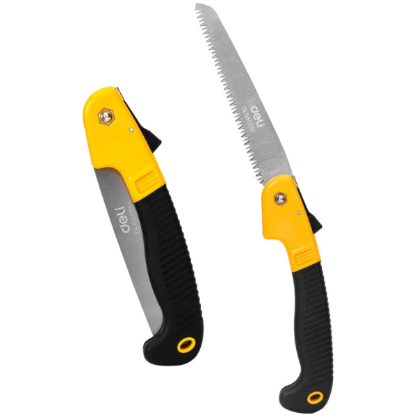 DELI πριόνι ξύλου DL580618 με εργονομική λαβή, αναδιπλούμενο, 180mm