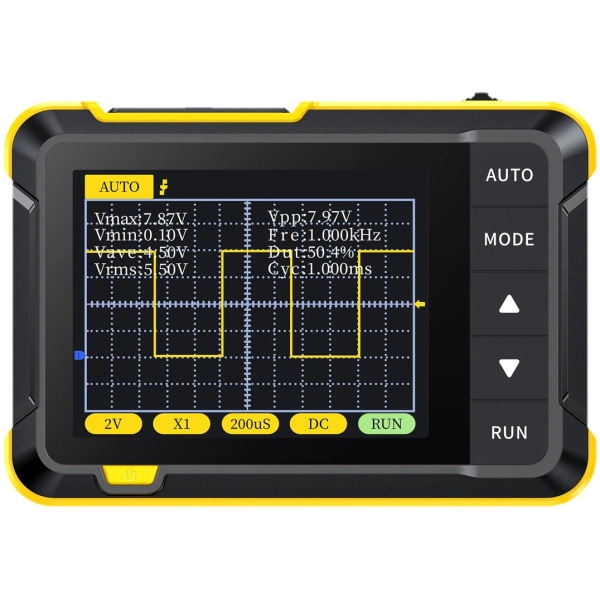 NIRSI παλμογράφος χειρός DSO152, 1 κανάλι, 200KHz, επαναφορτιζόμενος