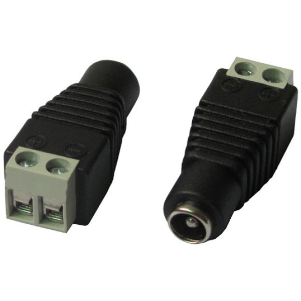 FOLKSAFE βύσμα τροφοδοσίας DC θηλυκό DCFC, 5.5x2.1mm, σε κλέμα, 5τμχ