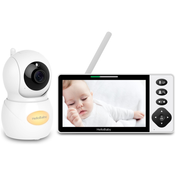 HELLOBABY ενδοεπικοινωνία μωρού HB6084L με κάμερα & οθόνη 5.5", 720p, PTZ