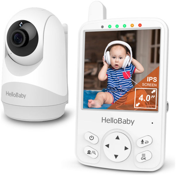 HELLOBABY ενδοεπικοινωνία μωρού HB6241 με κάμερα & οθόνη 4", 720p, PTZ