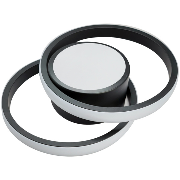 POWERTECH LED φωτιστικό οροφής HLL-0085, 32W, 4000K, 27x21cm, μαύρο