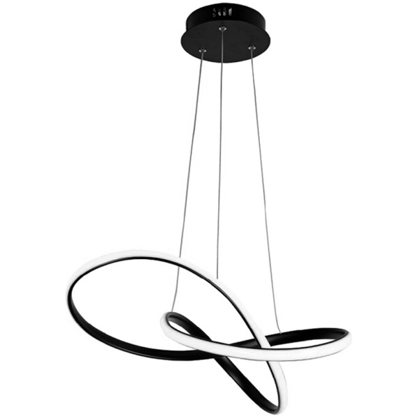 POWERTECH LED φωτιστικό οροφής HLL-0180, 50W, 4000K, Φ60cm x 120cm, μαύρο