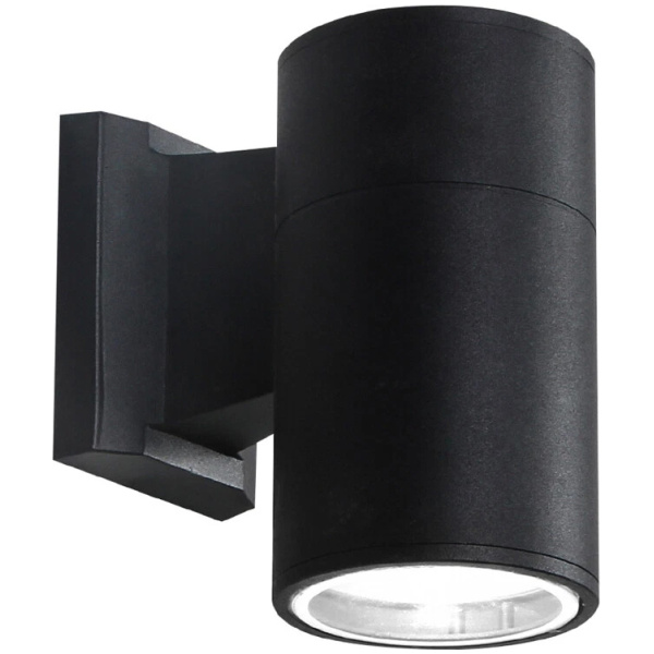 POWERTECH φωτιστικό τοίχου HLL-0189 για GU10 λάμπα, μεταλλικό, IP65, μαύρο