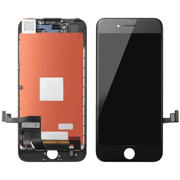 TW INCELL LCD ILCD-007 για iPhone 7, camera-sensor ring, earmesh, μαύρη