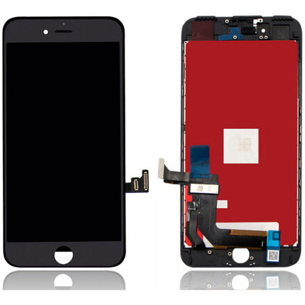 TW INCELL LCD για iPhone 7 Plus, camera-sensor ring, earmesh, μαύρη