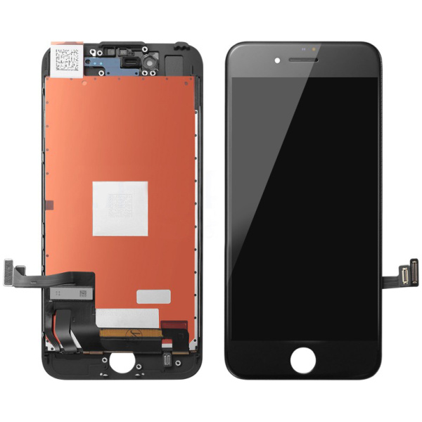 TW INCELL LCD για iPhone 8 Plus, camera-sensor ring, earmesh, μαύρη