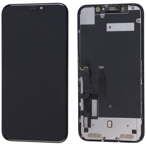 TW INCELL LCD ILCD-018 για iPhone 11, camera-sensor ring, earmesh, μαύρη