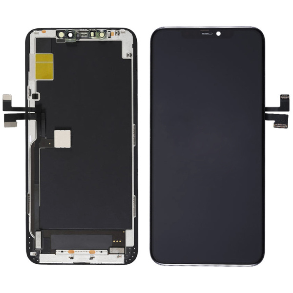 TW INCELL LCD για iPhone 11 Pro Max, camera-sensor ring, earmesh, μαύρη