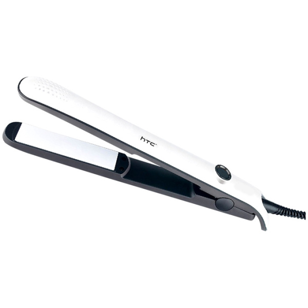 HTC ισιωτική μαλλιών JK-6016, 200°, 35W, λευκή-μαύρη