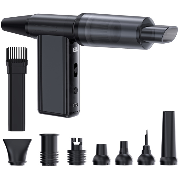 KINZIR 2 σε 1 σκουπάκι χειρός & air duster AD51, 180W, 4000mAh, μαύρο