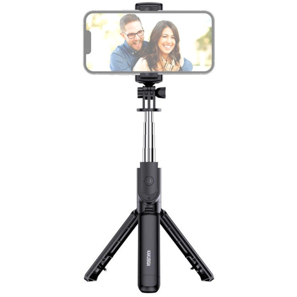 KAKUSIGA selfie stick KSC-1143 με τρίποδο, έως 70cm, Bluetooth, μαύρο