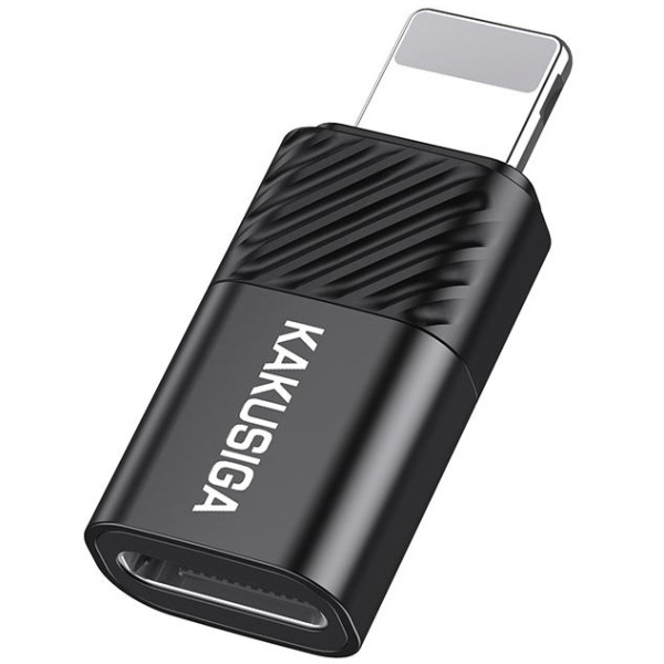 KAKUSIGA αντάπτορας Lightning σε USB-C KSC-1408, 480Mbps, 2A, μαύρος